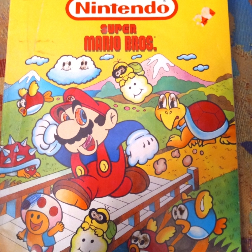 Vintage NINTENDO Super Mario Bros Used Coloring Book